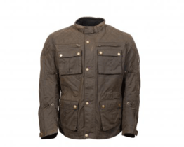 Merlin Yoxall Waxed textile jacket front