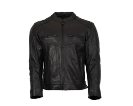 1 Tonne Waterproof Retro leather jacket front