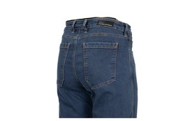 BMW London denim pants side close up